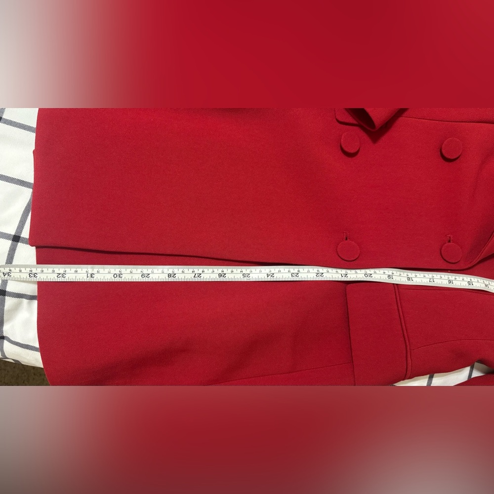 H&M Red Double-Breasted Mini Dress - Picture 6 of 6